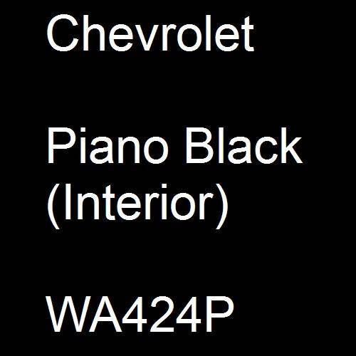 Chevrolet, Piano Black (Interior), WA424P.